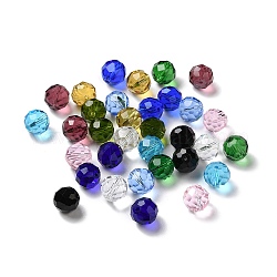 Perle di cristallo austriache imitazione di vetro, sfaccettato, tondo, colore misto, 11.5mm, Foro: 1.4 mm