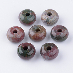 Natural Indian Agate Beads, Large Hole Beads, Rondelle, 29~30x17mm, Hole: 8mm