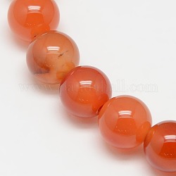 Perle corniola naturali fili, tondo, grado a, 10mm, Foro: 1 mm, circa 38pcs/filo, 15 pollice