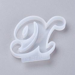 Lettera stampi in silicone fai da te, per resina uv, creazione di gioielli in resina epossidica, letter.x, 48x60x8mm, diametro interno: 36x46mm