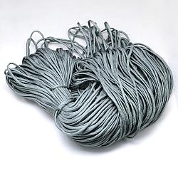 7 nucleo interno corde in poliestere e spandex, tinta unita, per la fabbricazione di braccialetti di corda, grigio, 4~5mm, circa 109.36 iarde (100 m)/fascio, 420~500g / bundle