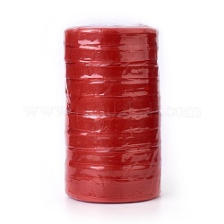 Organza Ribbon, Red, 5/8 inch(15mm), 50yards/roll(45.72m/roll), 10rolls/group, 500yards/group(457.2m/group).