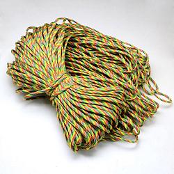 7 nucleo interno corde in poliestere e spandex, per la fabbricazione di braccialetti di corda, oro, 4mm, circa 109.36 iarde (100 m)/fascio, 420~500g / bundle