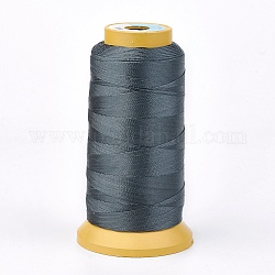 ポリエステル糸  カスタム織りジュエリー作りのために  ダークスレートグレー  0.7mm  約310m /ロール