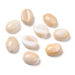 Perline acrilico opaco, ovale, grano, 10.5x8x5mm, Foro: 1.2 mm, circa 1900pcs/500g