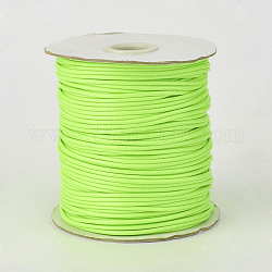 Umweltfreundliche koreanische gewachste Polyesterschnur, grün gelb, 1.5 mm, ca. 169.51~174.98 Yard (155~160m)/Rolle