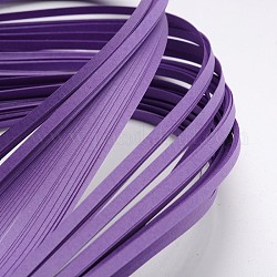 Bandes de papier quilling, bleu violet, 390x3mm, à propos 120strips / sac