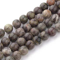 Natürliche Blume Achat Perlen Stränge, Runde, gefärbt, 4~4.5 mm, Bohrung: 0.8 mm, ca. 96 Stk. / Strang, 15.5 Zoll