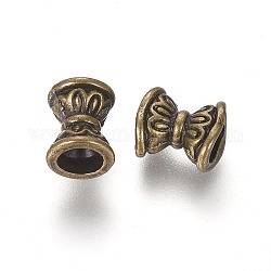 Perline in lega stile tibetano, cadmio & nichel &piombo libero, bicono, bronzo antico, 6.5x5.5x5.5mm, Foro: 2 mm, circa 3220pcs/1000g