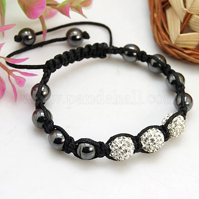 Модные браслеты диско-шар BJEW-H456-M-1