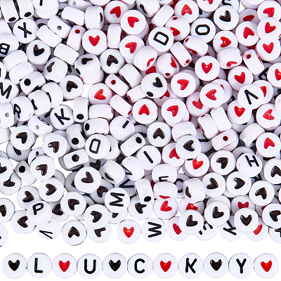 1400 шт. 3 вида акриловых бусин с горизонтальными отверстиями MACR-PA0001-32-1