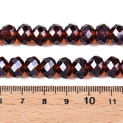 Стеклянные бусины с гальваническим покрытием  EGLA-A034-T10mm-A36-1