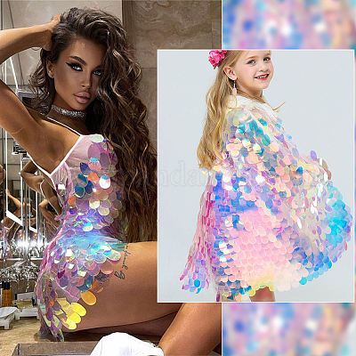 5 стиль подвески из ПВХ с лазерным эффектом и пайетками PVC-WR0001-02-1