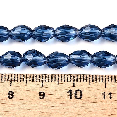 Прозрачные стеклянные бусины X-EGLA-N013-T6mm-D28-1