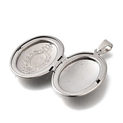 Подвески-медальоны из нержавеющей стали 316 STAS-C123-01B-P-1