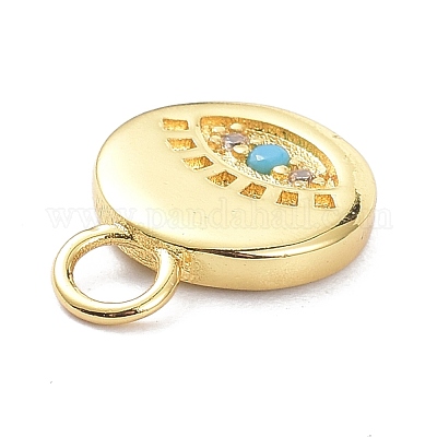 Латунные микро проложить кубического циркония подвески ZIRC-P085-17G-1