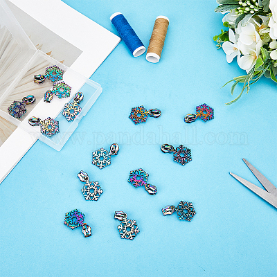 14 шт. Снежинка № 5 сменные бегунки из цинкового сплава для молнии FIND-GF0005-70A-1