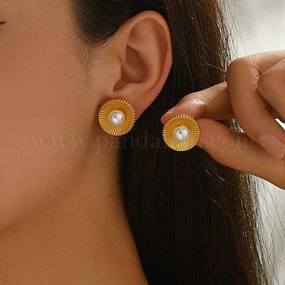 Стильные серьги-гвоздики из нержавеющей стали BF9813-2-1