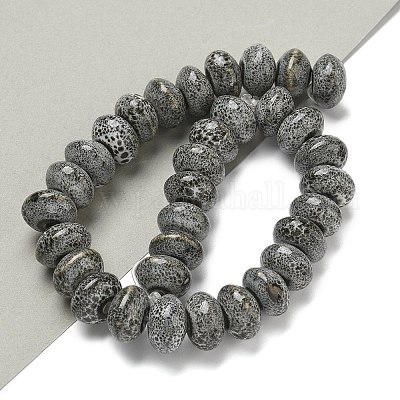 Фарфора ручной работы бисер нитей PORC-B002-07-1