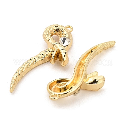 Подвески из сплава с покрытием стойки со стразами PALLOY-Q005-03G-01C-1