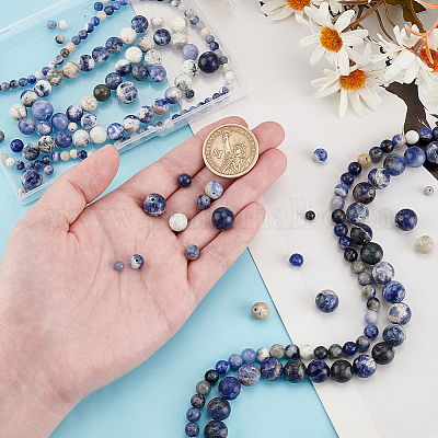 4 нить 4 стиля натуральный содалит бусины нить G-OC0005-08-1