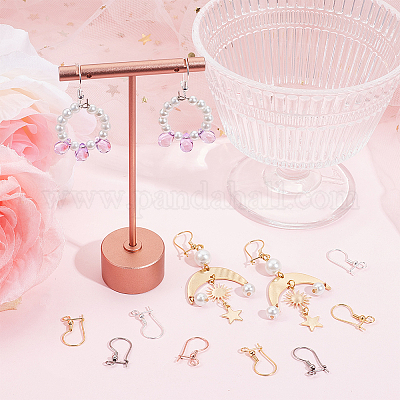 48 шт. 4 цвета фурнитура для сережек-колец из хирургической нержавеющей стали 316l STAS-SC0008-51-1