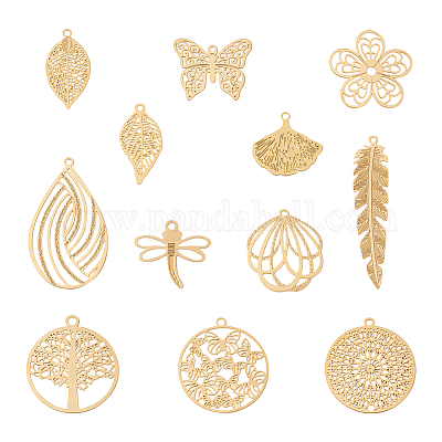 48 шт. 12-х стильная стойка с покрытием 201 подвески из нержавеющей стали STAS-CW0001-06-1