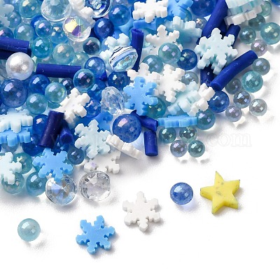 Кабошоны из полимерной глины ручной работы и пластиковые бусины для изготовления фурнитуры для бижутерии своими руками CLAY-B007-04F-1