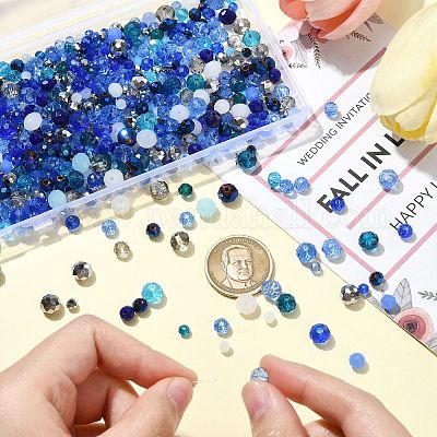 1000шт стеклянные бусины&nbsp;GLAA-CJC0001-24B-1