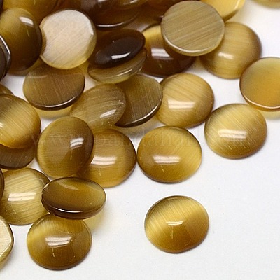 Кабошоны кошачьего глаза CE-J002-7mm-29-1
