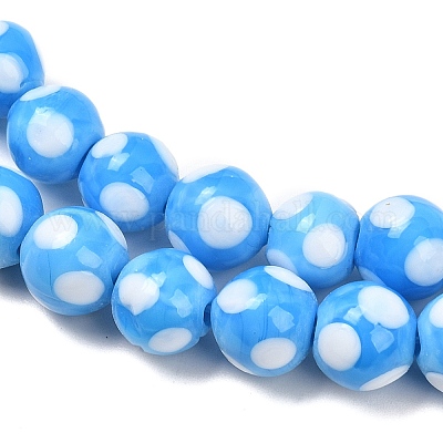 Бусины лэмпворк  LAMP-D002-10mm-01G-1