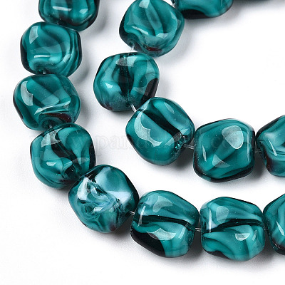 Стеклянные бусины миллефлори ручной работы X-LAMP-M018-01A-10-1