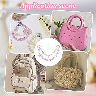 2 шт. Пластиковая подвеска в виде сердца с бантом DIY-BBC0002-28A-1