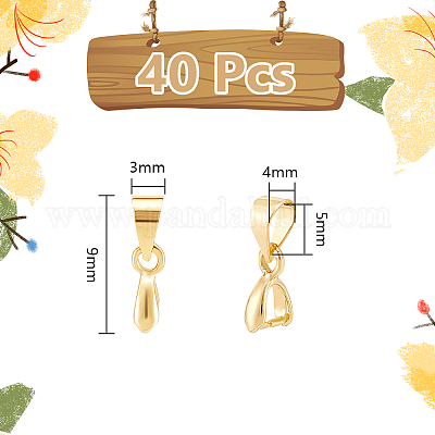 40 шт. Латунные подвески зажимные поручни KK-UN0002-72-1