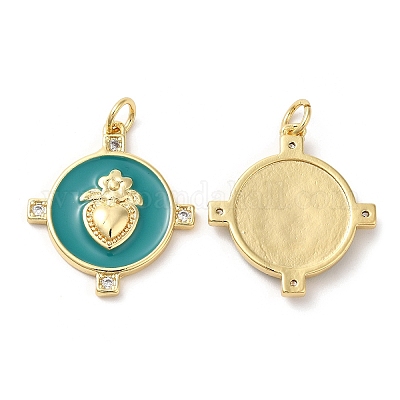 Латунные микро проложить кубического циркония подвески KK-M246-16G-1