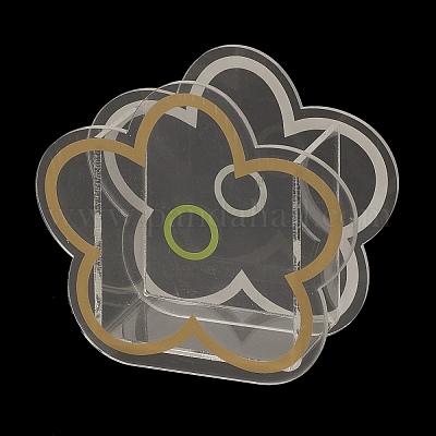 Акриловая ваза с принтом DJEW-G042-01D-1