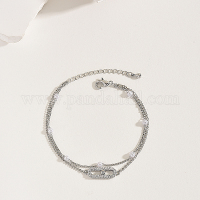 Латунные многорядные браслеты с цепочкой панциря AC9021-2-1