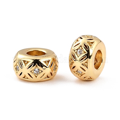 Латунные микропаве из прозрачного кубического циркония ZIRC-P091-03A-RS-1