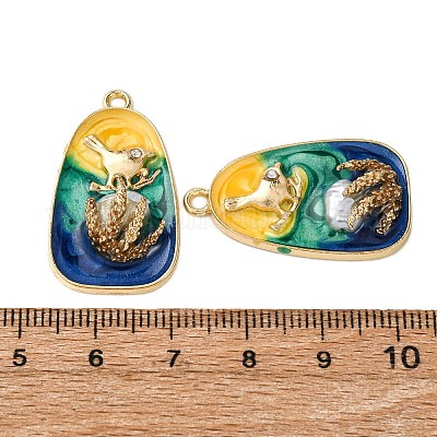 Подвески из эмалевого сплава легкого золота ENAM-B028-10KCG-1