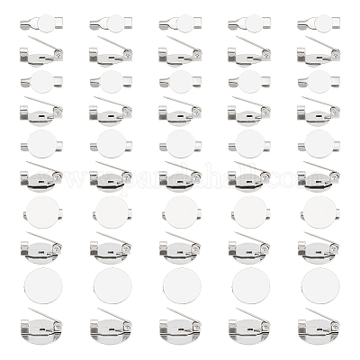 50 шт. 5 стиля основы для броши из хирургической нержавеющей стали 316 STAS-UN0053-58-1