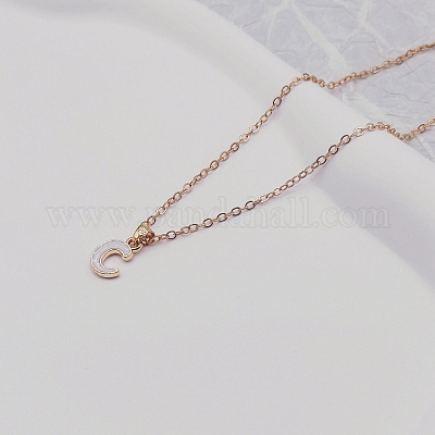 Ожерелья с подвесками из сплава и белой эмали WG51722-03-1