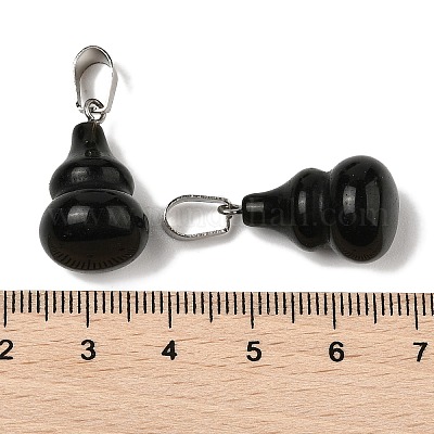 Природные подвески обсидиана G-B127-03P-17-1