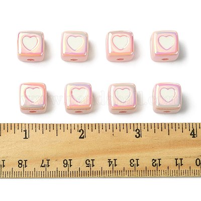 10 шт. непрозрачные акриловые эмалевые бусины ACRC-FS0001-02F-1