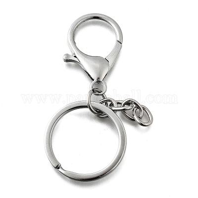 Застежки для брелков из сплава и железа FIND-Q003-02P-1