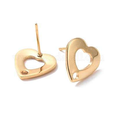 201 фурнитура для сережек-гвоздиков из нержавеющей стали STAS-K241-17G-1