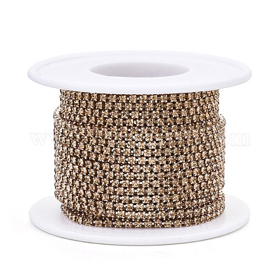 Электрофорез железные стразы цепочки из страз CHC-Q009-SS12-B18-1