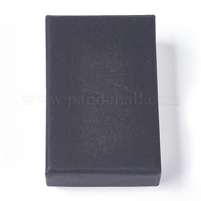 Красно-бумажные картонные шкатулки для драгоценностей CBOX-WH0003-02-1