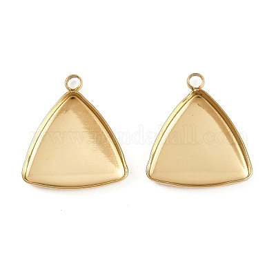 Оправы для подвесок из нержавеющей стали 304 в виде кабошонов STAS-A194-03A-G-1