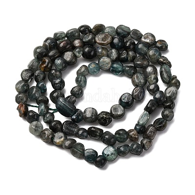 Естественный зеленый кварцевые нити бисера G-I389-A12-1