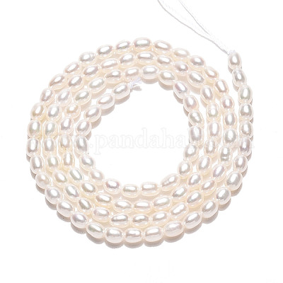 Нити из натурального культивированного пресноводного жемчуга PEAR-N024-02-4AB-1